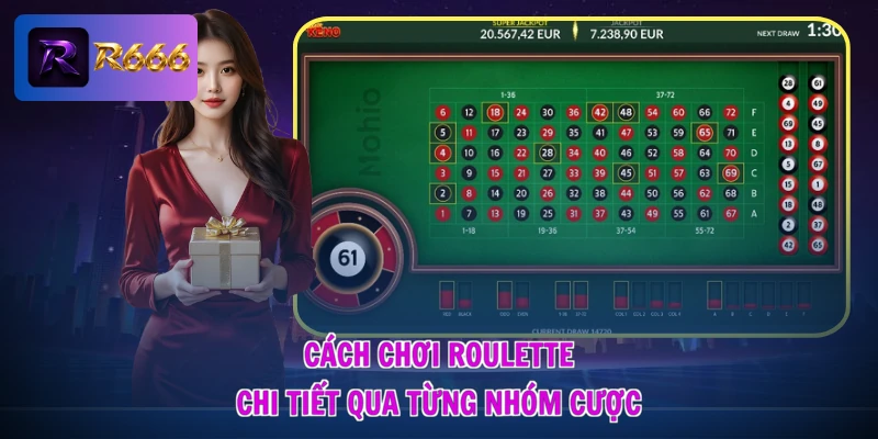 Cách Chơi Roulette - Bắt Nhịp Bánh Xe, Làm Chủ Cuộc Vui 1 Cách chơi Roulette chi tiết qua từng nhóm cược